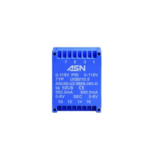 6.0VA UI30/10.5 Low Profile Flat Encapsulated Pcb Mount Transformer